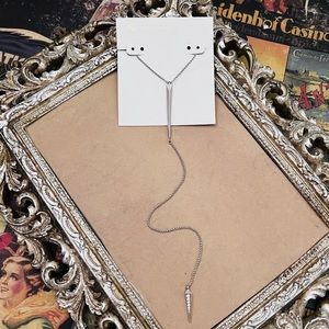 KENDRA SCOTT • Silver Vivian Lariat Necklace
